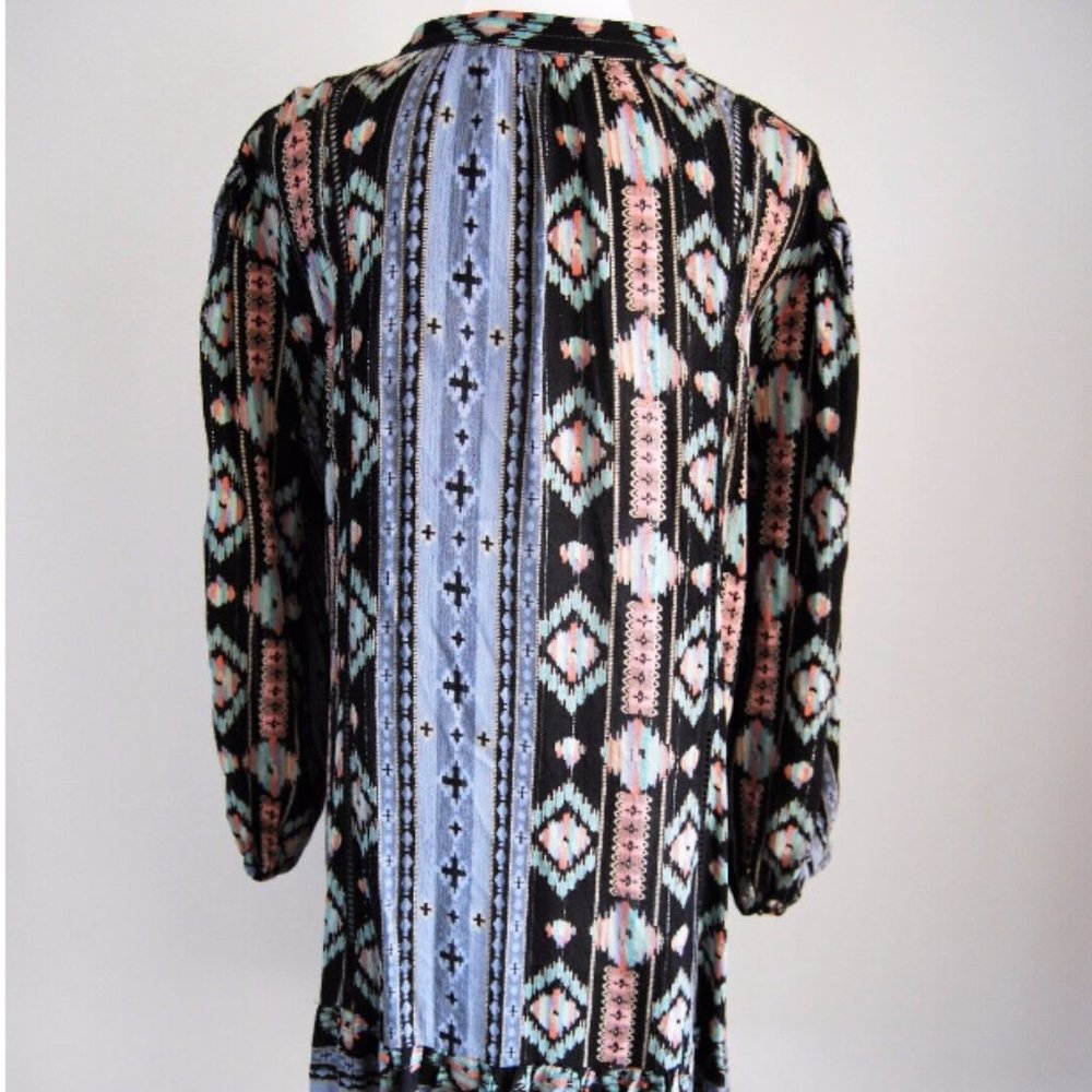 ANTHRO I Boho Western Winter Moon Tunic Woven Dress by Holding Horses, XSP - Picture 4 of 15